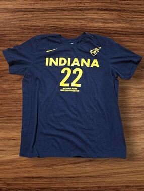 Nike Navy WNBA Indiana Fever Caitlin Clark Number 22 Tee